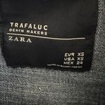 ZARA  Trafaluc Western Denim Snap Button Up Long Sleeve Double Pocket Shirt XS Photo 5