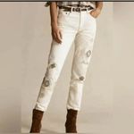Ralph Lauren Polo  Woman The Avery Boyfriend Patchwork Jeans off white S 31  $298 Photo 1