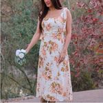 Reformation NEW Twilight Floral Midi Dress in Bella Photo 7