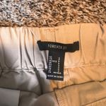 Forever 21 Forever‎ 21 Cargo Pants Womens S Tan Crop Wide Leg Raw Hem Utility Photo 2
