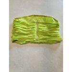 Pretty Little Thing  size 10 Neon Green Crop Top Zip Up Photo 1