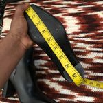 Nine West Gothic Grunge Black Leather Ankle Boots Booties Gold Studs Square Pointed Toe #Punk #Biker Photo 7