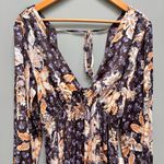 Free People  Soli Mini Long Sleeve Satin Dress M Photo 7