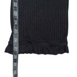 n:philanthropy Talker Rib Knit Ruffle Hem Black Elastic Waist Pants SMALL Photo 6