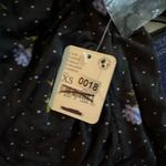 Free People Celia Mini Dress Black Floral Long Sleeve, Size XS, New with Tag Photo 8