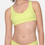 Hurley ‎ Crochet Soft Strap Bikini Set Yellow Cheeky Coverage Swimsuit size XS Photo 0