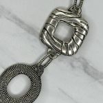 Silver Textured Medallion Chain Belt Animal Print One Size (OS) ✨ Photo 2