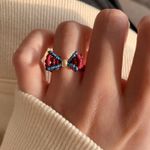 Knit ring weave ring knot ring bowl ring stacking ring cute ring handmade ring Photo 3