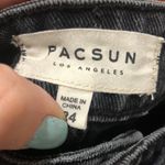 PacSun  black floral denim short skirt Photo 4