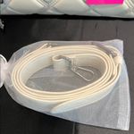 Betsey Johnson | Ivory Quilted Bag w/ Crossbody Strap & Iconic Bag Charm Photo 8