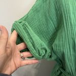 Xirena S Small Aiden Dress in Juniper Green Lightweight Gauze Ruffle Pockets Photo 4