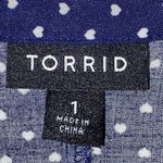 Wo size 14/16(torrid size 1)Size Navy High Low Polka Dot Sleeveless Dress Photo 1