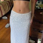 Urban Outfitters Motel  White Maxi Sequin Skirt Photo 2