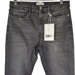 frame denim FRAME Le High Skinny Jeans Women's Size 32 Dark Grey Wash‎ Raw Hem Photo 12