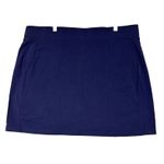 Jones New York  The Lace Trim Skort Pull On Navy Blue XL Tennis Golf Sporty NWT Photo 2