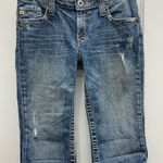 Big star mid rise distressed Bella bermuda denim jean shorts women's 27 Photo 0