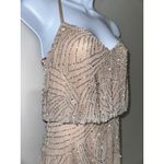 Adrianna Papell  Beaded‎ Gown Maxi Dress Sleeveless Formal Party Cocktail Size 2 Photo 4