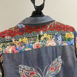 NWOT John Mark Floral Embroidered Long Roll Photo 3