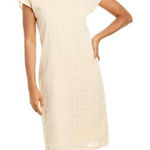 CALLAHAN Knitwear Jada‎ Lined Plaid Cotton Dress Yellow NWT Orange Photo 0