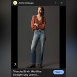 Triarchy  Birkin mid rise straight leg jean 26 Anthropologie Photo 11