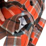Anthropologie Nick & Mo Wool Orange Plaid Coat Jacket Retro Insp 70s Twee Cute M Size M Photo 2