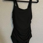 Athleta NWT  Square Neck One Piece Swimsuit Size S Black Photo 9