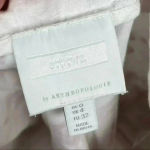 Anthropologie  Ett Twa‎ White And Red Embroidered Jadida Cropped Pant Photo 5