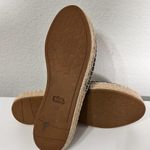 Coach Shoes Camille Espadrille Jute Footbead Black Leather Gold Size 7.5 Photo 9