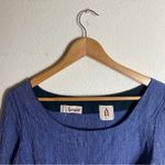 Lemlem  Dark Blue Striped Pattern Cropped Sleeve Dress‎ ( S ) Photo 2