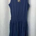 Matilda Jane ‎ Mommy and me blue ruffle sleeveless fit n flare dress size small Photo 0