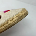 Soludos  x Anthropologie rainbow heart‎ espadrilles size 8 slip on embroidered Photo 8