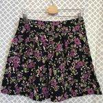 Loft Ann Taylor ‎ purple floral skirt Women’s Size 2 Flowers Photo 2