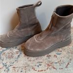 ASOS Viral Suede Zip Ankle Boots Photo 1