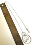 Loft Outlet silver tone circle pendant necklace Photo 3