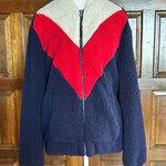 UGG  Annalise Teddy fleece jacket full zipper navy blue Size Small Photo 0