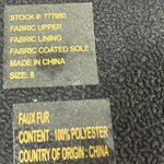 IMAN GLOBAL CHIC FAUX FUR SLINGBACK SLIPPER WOMEN 8 BLACK NEW Photo 9