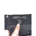 Banana Republic Ruffle Hem Black Mini Skirt, Stylish Party Cocktail Skirt Photo 7