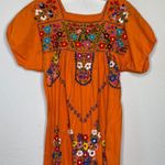 Embroidered Dress Orange‎ Orange Photo 1