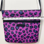 Vera Bradley Slim Trim Hipster Crossbody Bag Purple Leopard Spot Faux Leather Photo 4