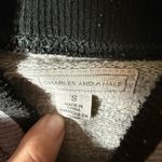 Charles And A Half Sweatshirt Bomber Jacket SZ S Heathered Gray Black Varsity Photo 2