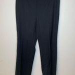Akris Maria Black Wool Stretch Side Zip Trousers Size 10 Photo 0