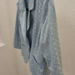 Caslon  Blazer Light Blue and White Size M Floral Pattern Single Button Closure Photo 8