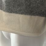 Calvin Klein NEW Jeans Wool-Blend Turtleneck Sweater Cream/Grey Size L EXCELLENT Photo 7