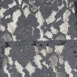 DKNY Jeans Lace Dress Womens 4 Black Faux Leather Trim Cotton Blend Sleeveless Photo 10