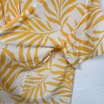 Maison Du Soir Orange White Tropical Leaf Print Kimono Cardigan XS S Beachy Photo 4