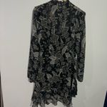 Bailey 44 Viola Floral Ruffle Chiffon Minidress Black Multi Size 6 Photo 5