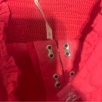 Free People Red Ruffled Crop Top Photo 5