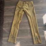 Ralph Lauren RARE  blue label calf-suede tan leather embroidered western pants 6 Photo 1