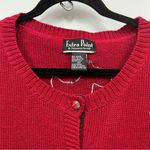 Red Scottie Dog Pattern Sweater 3x button down plaid cardigan bell Photo 11