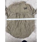 Holding Horses Anthropologie  Button Down Shirt Butterfly Embroidered Sz‎ 12 West Photo 6